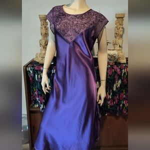 Private Property Purple Nightgown Sheer Medium Sexy LIngerie